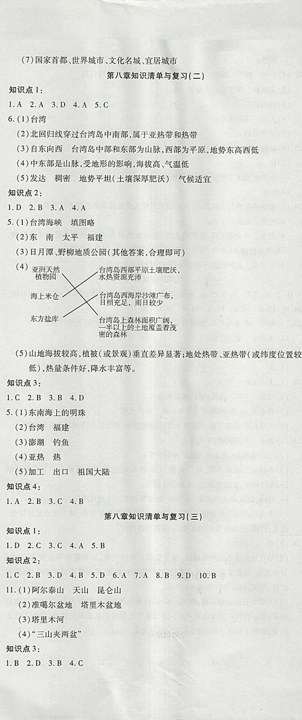 2018年金狀元提優(yōu)好卷八年級地理下冊湘教版 第8頁