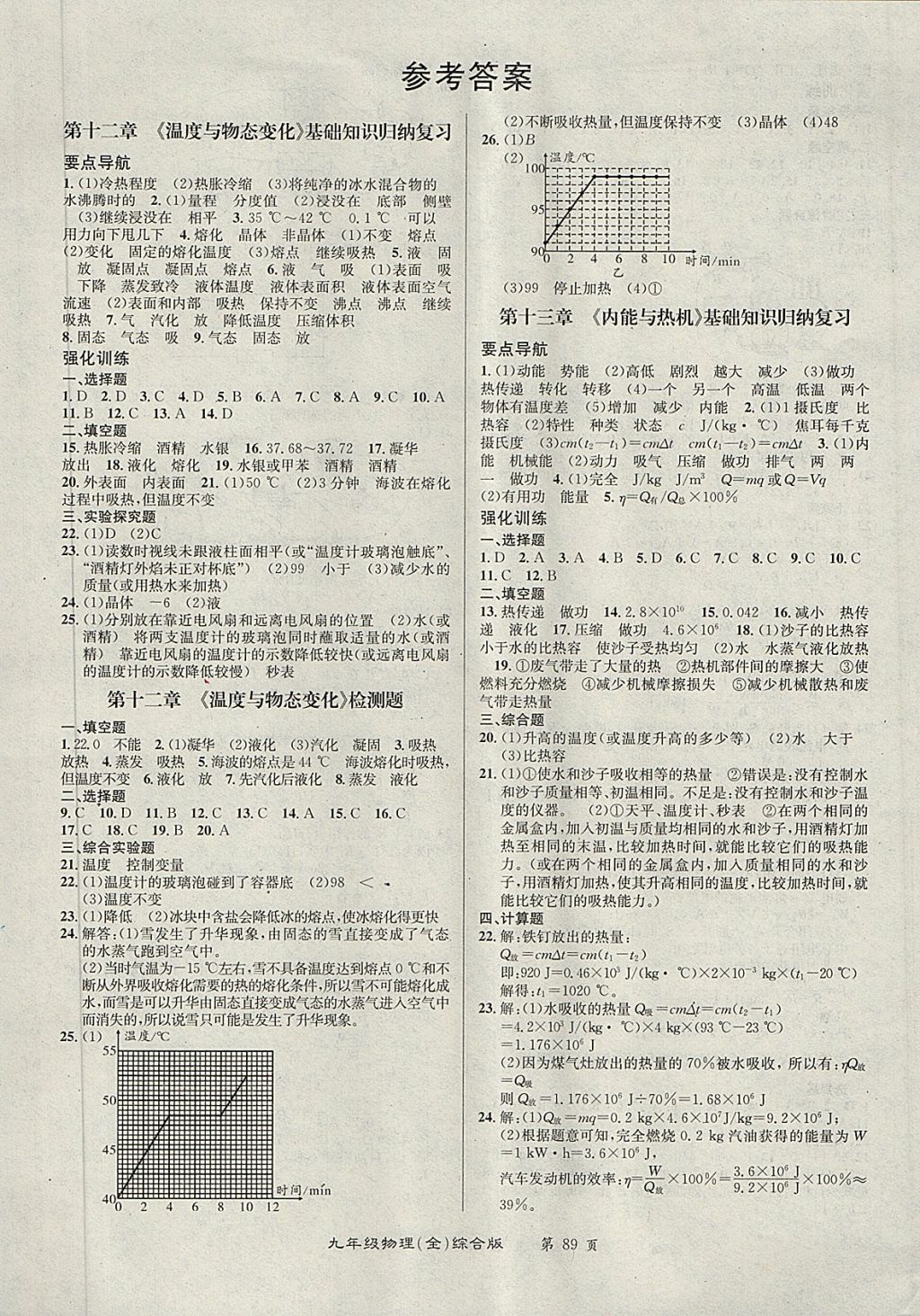 2017年百所名校精點試題九年級物理全一冊滬科版綜合版 第1頁