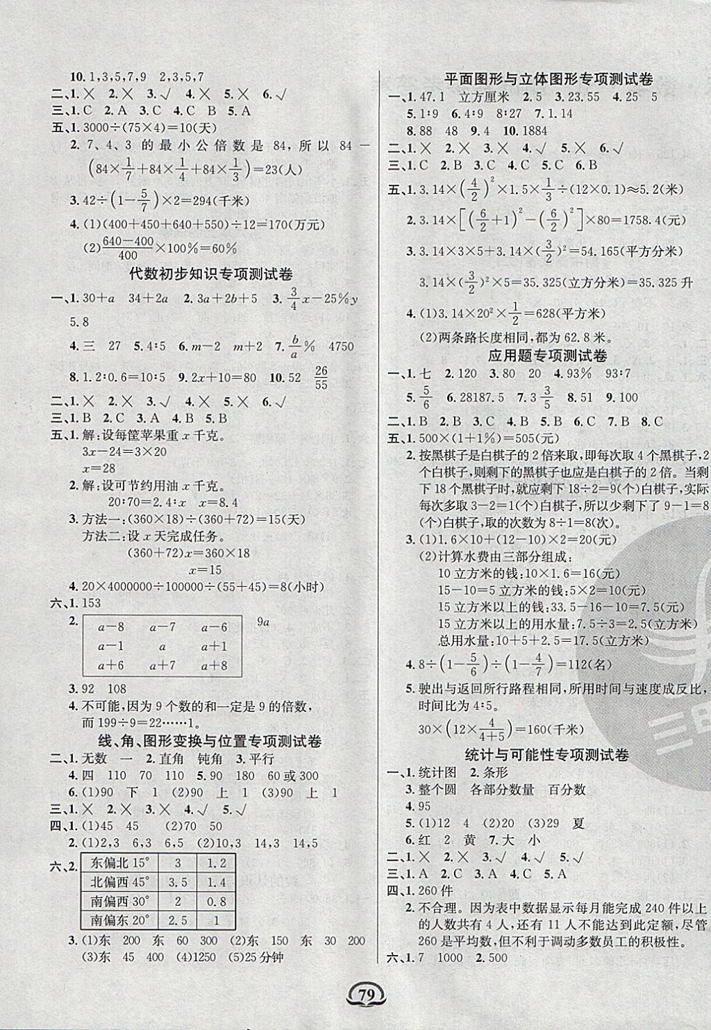 2018年創(chuàng)新考王完全試卷六年級數(shù)學(xué)下冊蘇教版 第3頁