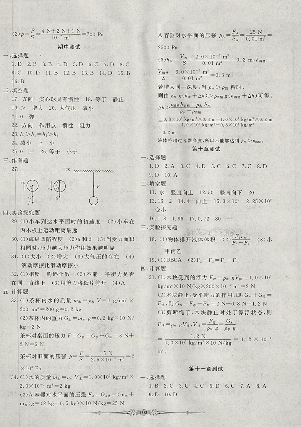 2018年贏在課堂全能好卷八年級物理下冊人教版 第6頁