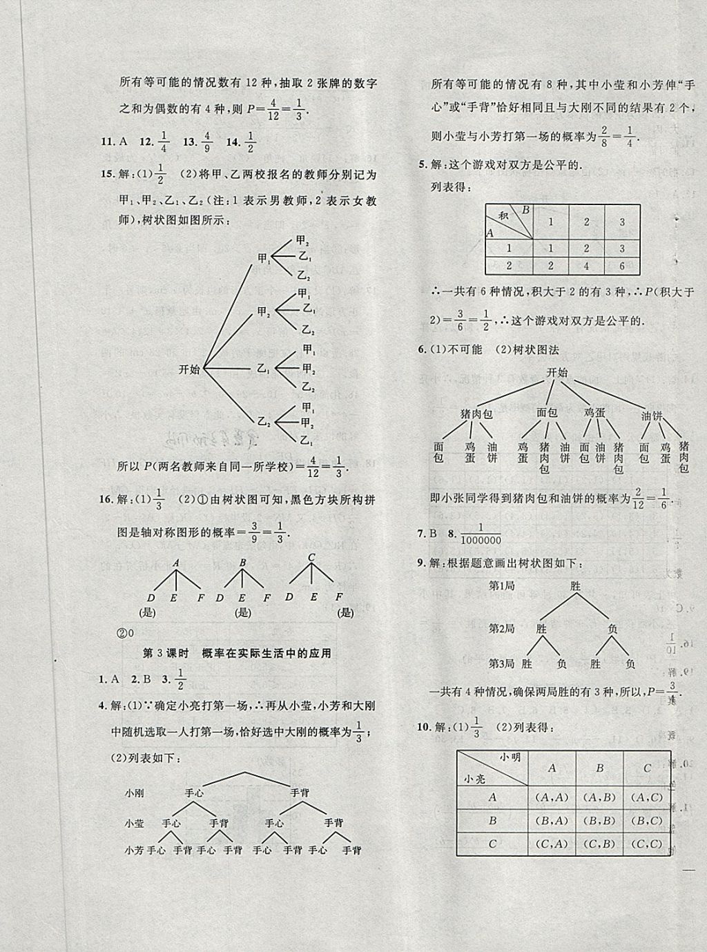 2018年體驗(yàn)型學(xué)案體驗(yàn)新知高效練習(xí)九年級(jí)數(shù)學(xué)下冊(cè)滬科版 第17頁(yè)