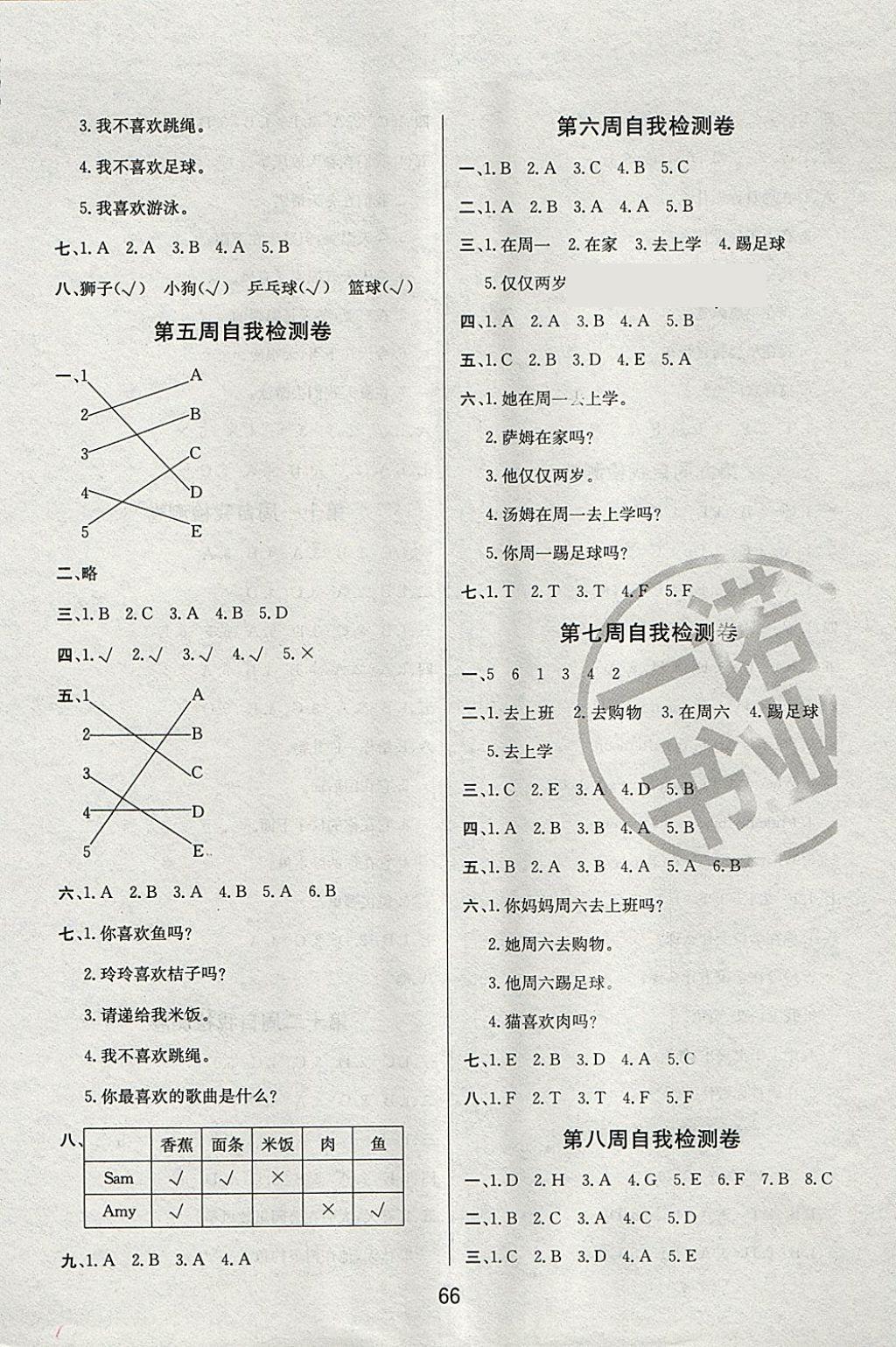 2018年名師名校全能金卷三年級(jí)英語(yǔ)下冊(cè)外研版 第6頁(yè)