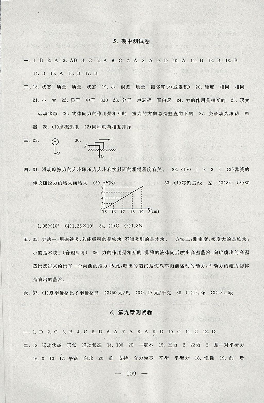 2018年启东黄冈大试卷八年级物理下册苏科版 第5页