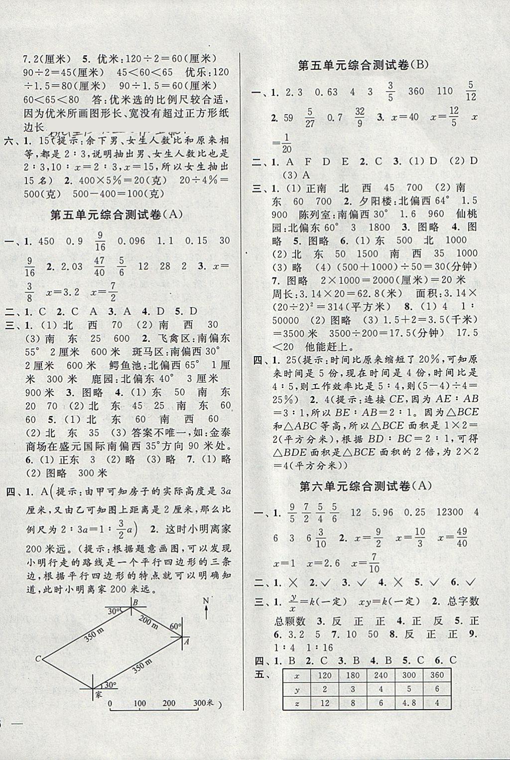 2018年亮點給力大試卷六年級數(shù)學下冊江蘇版 第4頁