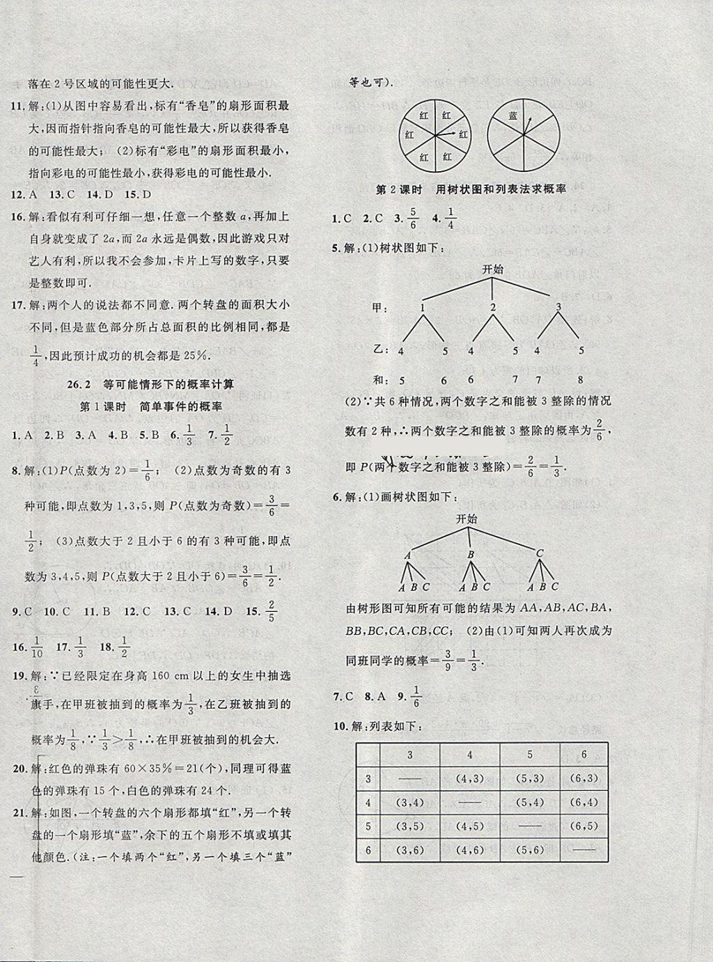 2018年体验型学案体验新知高效练习九年级数学下册沪科版 第16页