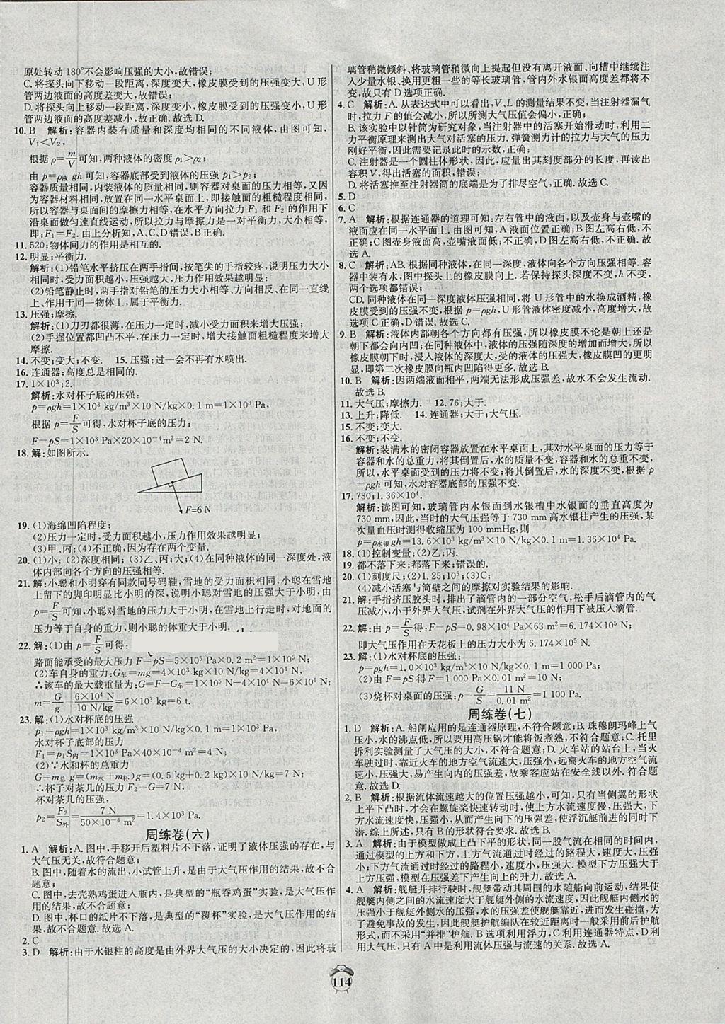 2018年陽光奪冠八年級物理下冊人教版 第6頁