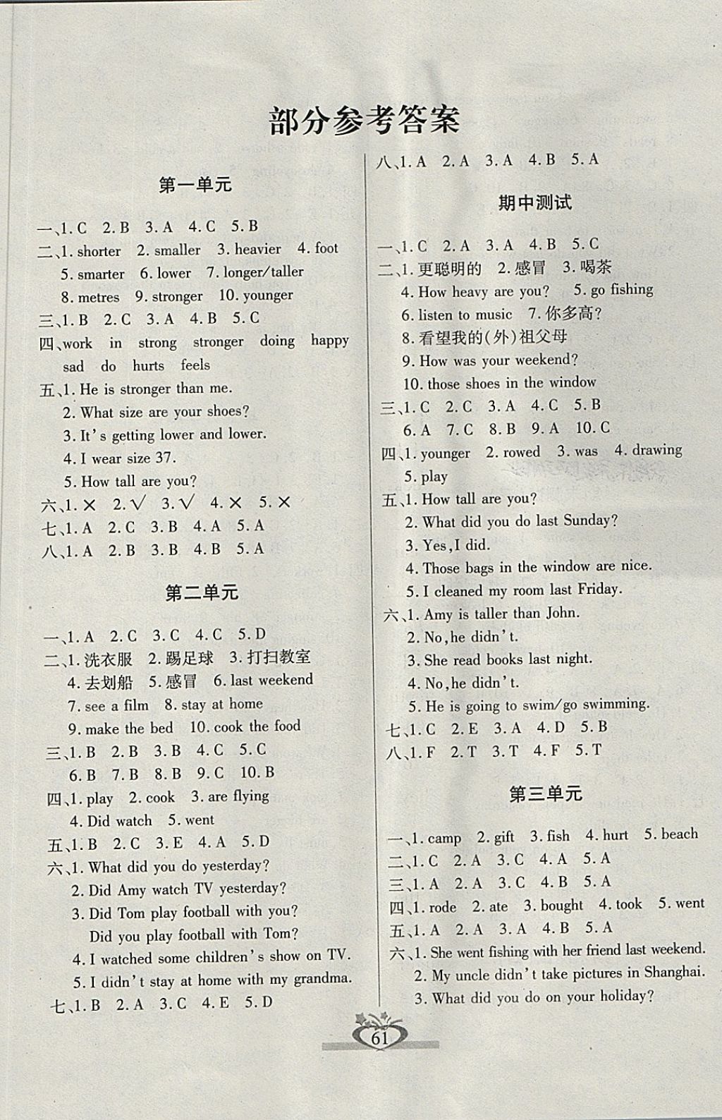 2018年眾行教育沖刺100分六年級(jí)英語下冊(cè)人教版 第1頁