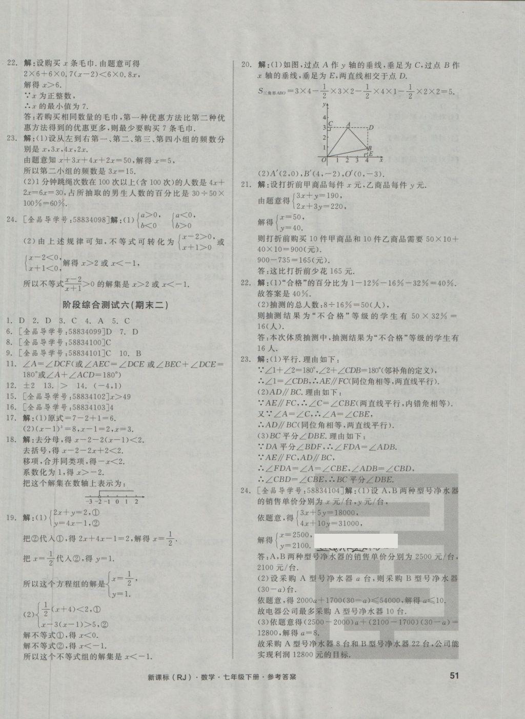 2018年全品小復(fù)習(xí)七年級(jí)數(shù)學(xué)下冊(cè)人教版 第14頁(yè)