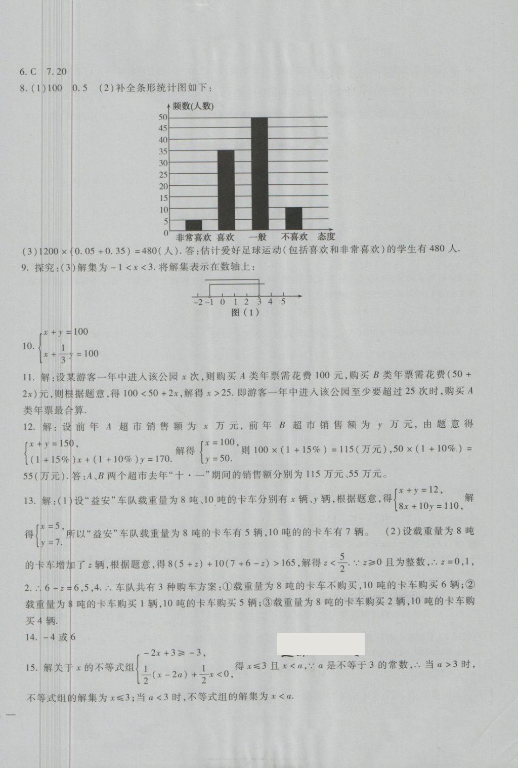 2018年華夏1卷通七年級數(shù)學(xué)下冊人教版 第14頁