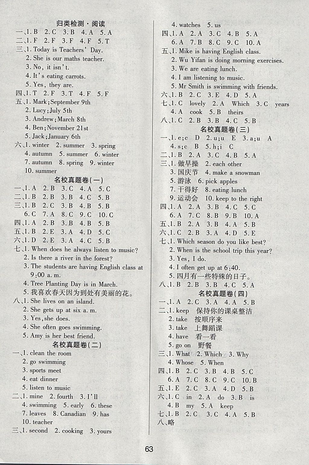 2018年期末大盤點五年級英語下冊人教PEP版 第3頁