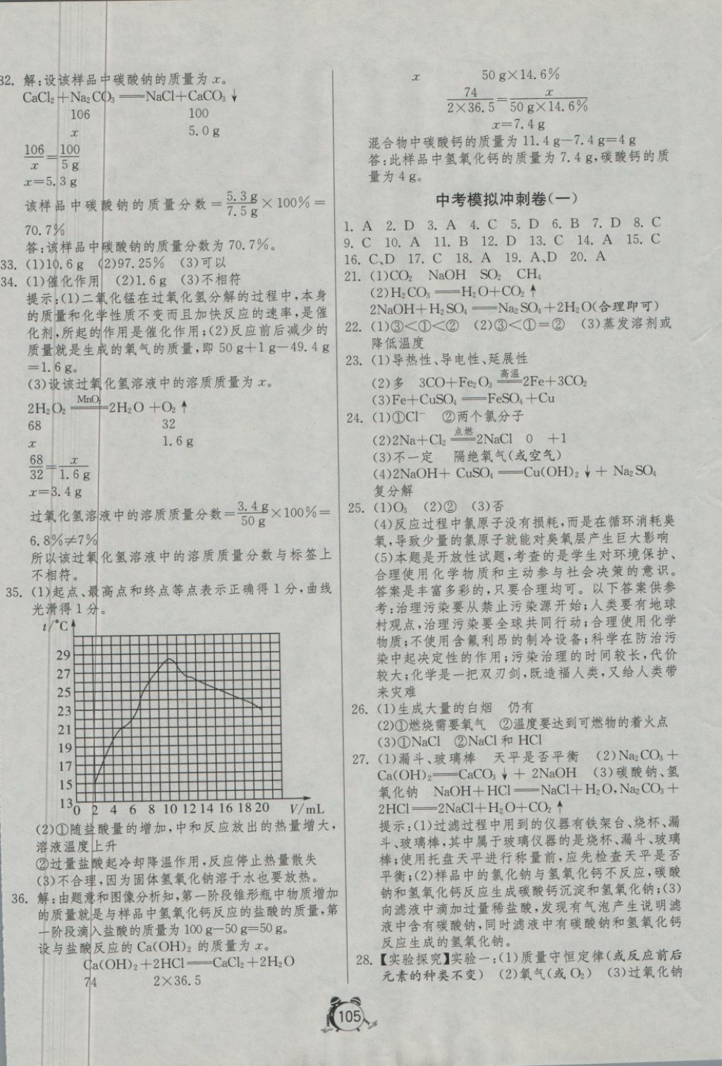 2018年單元雙測全程提優(yōu)測評卷九年級化學(xué)下冊魯教版 第9頁