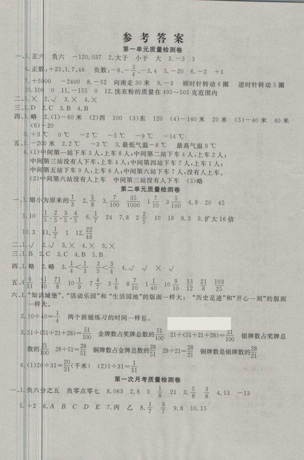 2018年學(xué)海金卷小學(xué)奪冠單元檢測卷五年級數(shù)學(xué)下冊青島版 第1頁