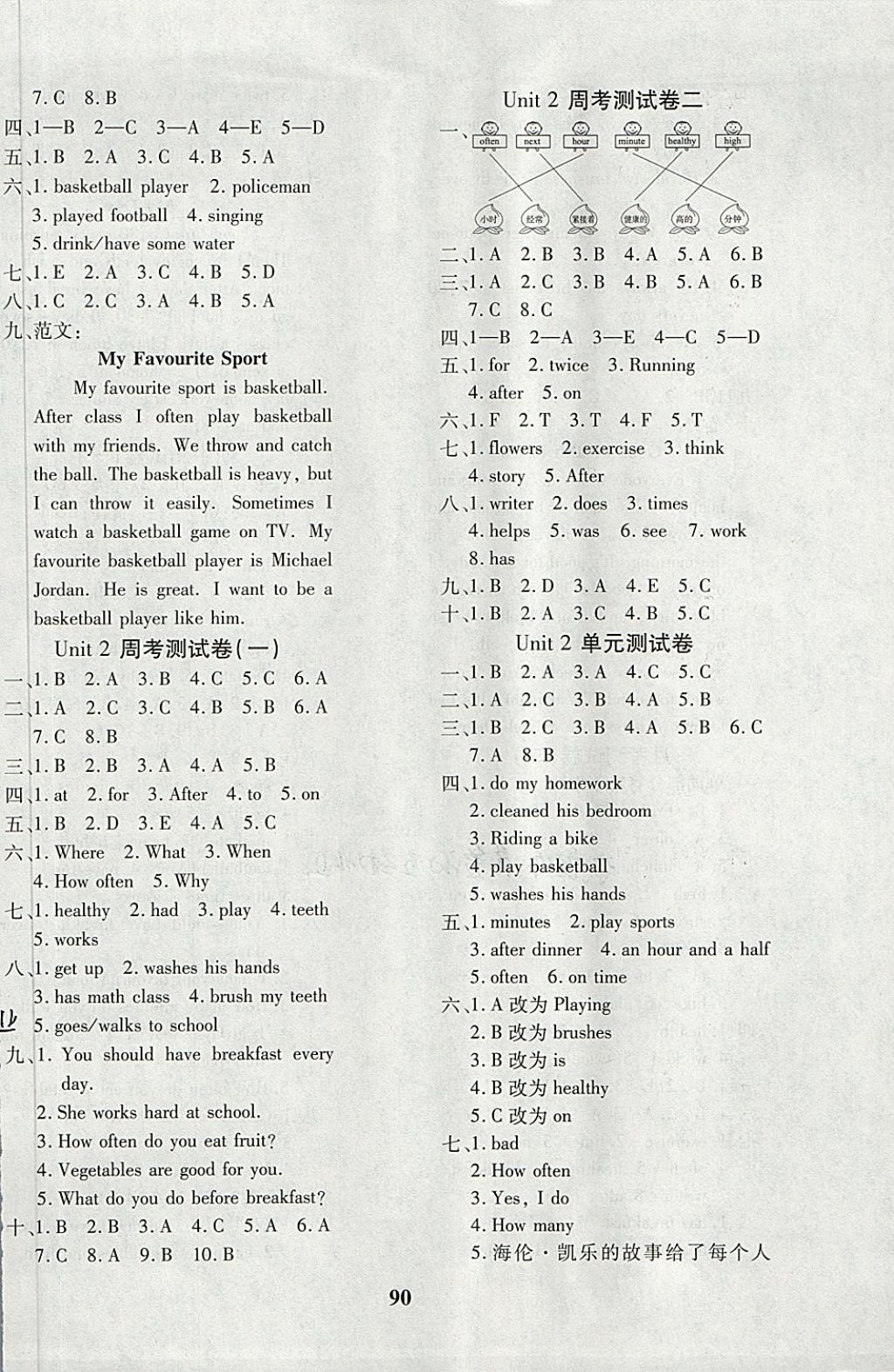 2018年教育世家狀元卷六年級英語下冊冀教版 第2頁