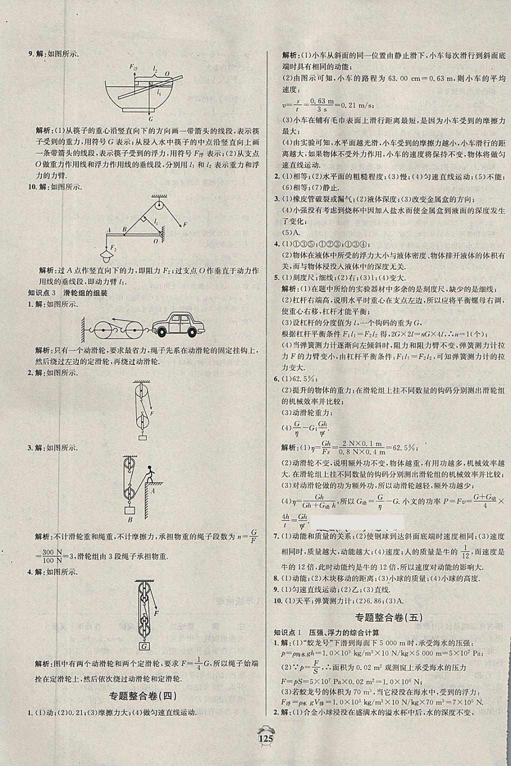 2018年陽光奪冠八年級物理下冊滬科版 第21頁