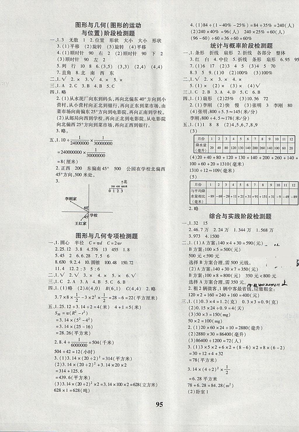 2018年教育世家状元卷六年级数学下册冀教版 第7页