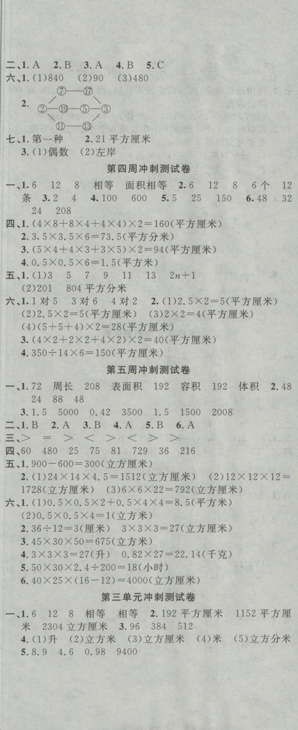 2018年課程達(dá)標(biāo)沖刺100分五年級(jí)數(shù)學(xué)下冊(cè)人教版 第2頁(yè)