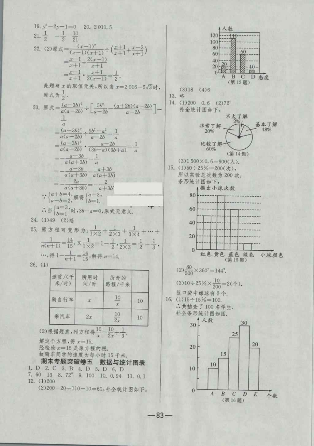 2018年期末闖關(guān)沖刺100分七年級(jí)數(shù)學(xué)下冊(cè)浙教版 第7頁