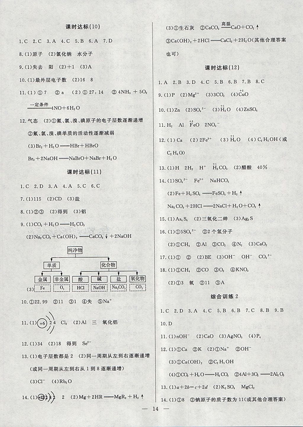 2018年湘岳中考化学永州专版 第14页