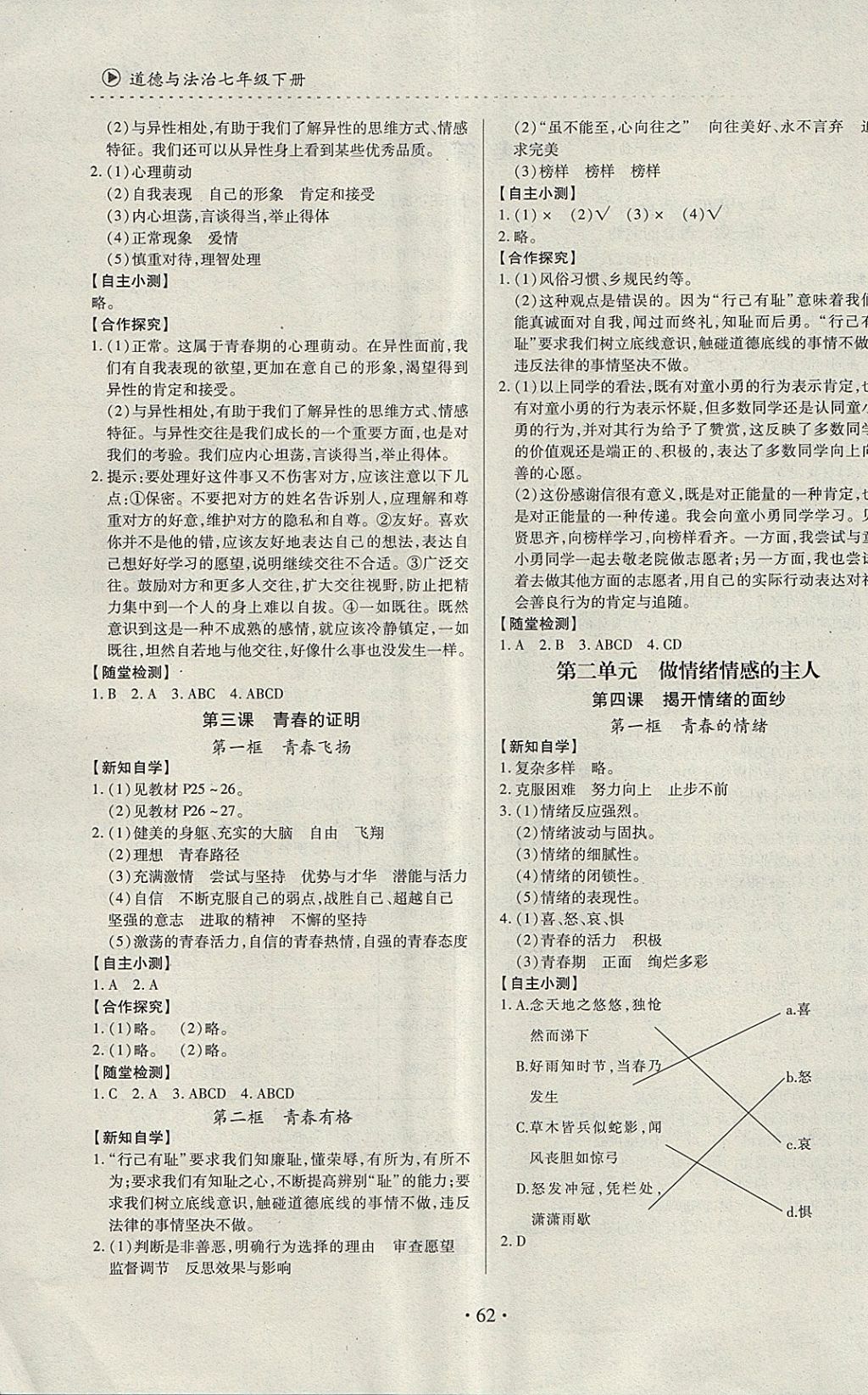 2018年一課一案創(chuàng)新導(dǎo)學(xué)七年級道德與法治下冊 第2頁