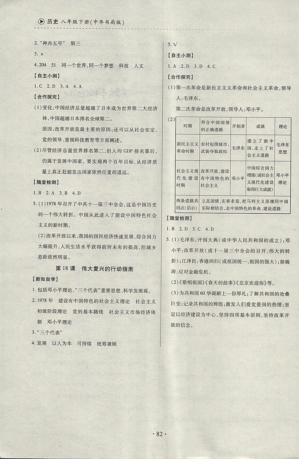 2018年一课一案创新导学八年级历史下册中华书局版 第7页