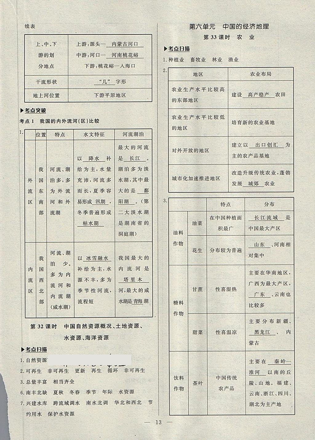 2018年湘岳中考地理永州專版 第13頁