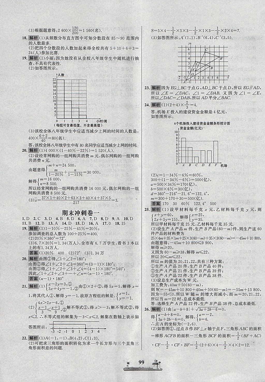 2018年課時(shí)練全優(yōu)達(dá)標(biāo)測(cè)試卷七年級(jí)數(shù)學(xué)下冊(cè)人教版 第11頁