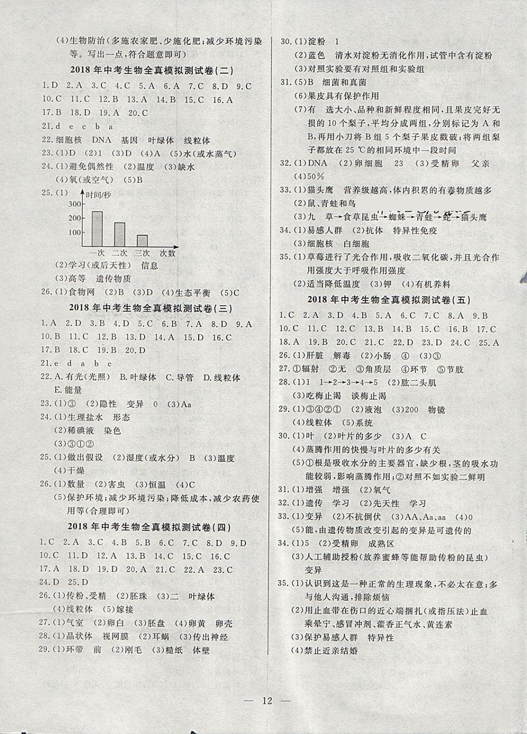 2018年湘岳中考生物邵陽專版 第12頁