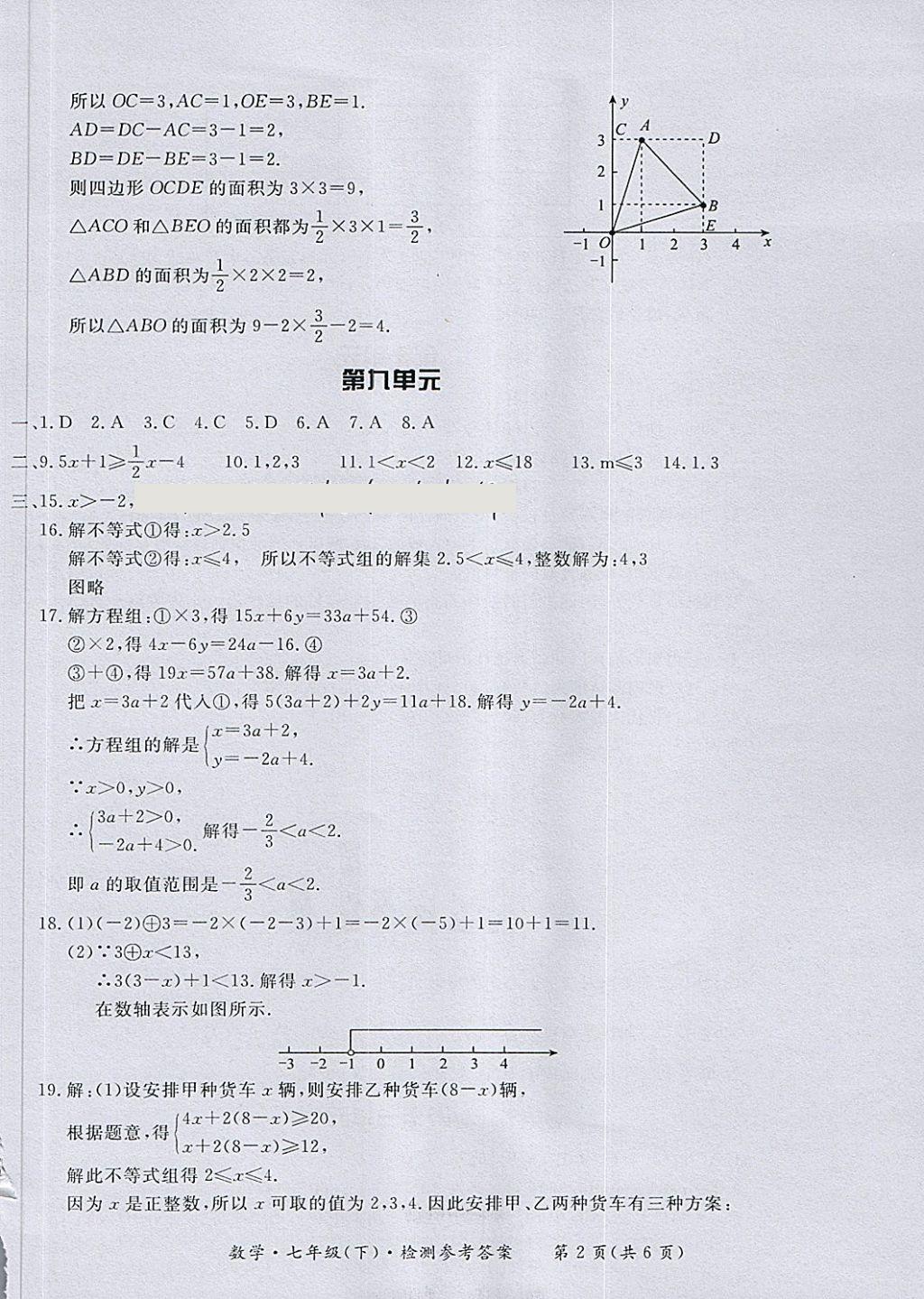 2018年新課標(biāo)形成性練習(xí)與檢測七年級數(shù)學(xué)下冊 第26頁