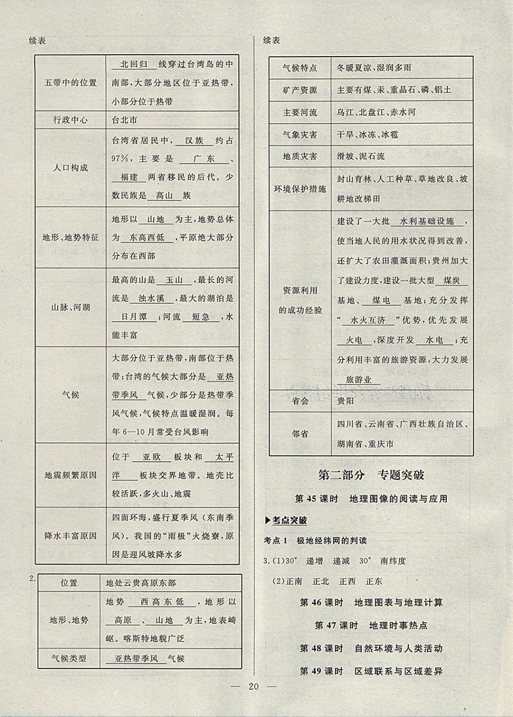 2018年湘岳中考地理永州專版 第20頁