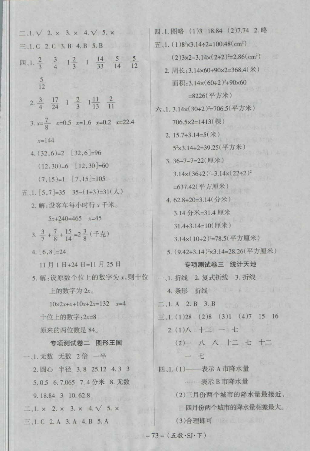 2018年優(yōu)佳好卷五年級(jí)數(shù)學(xué)下冊(cè)蘇教版 第5頁(yè)