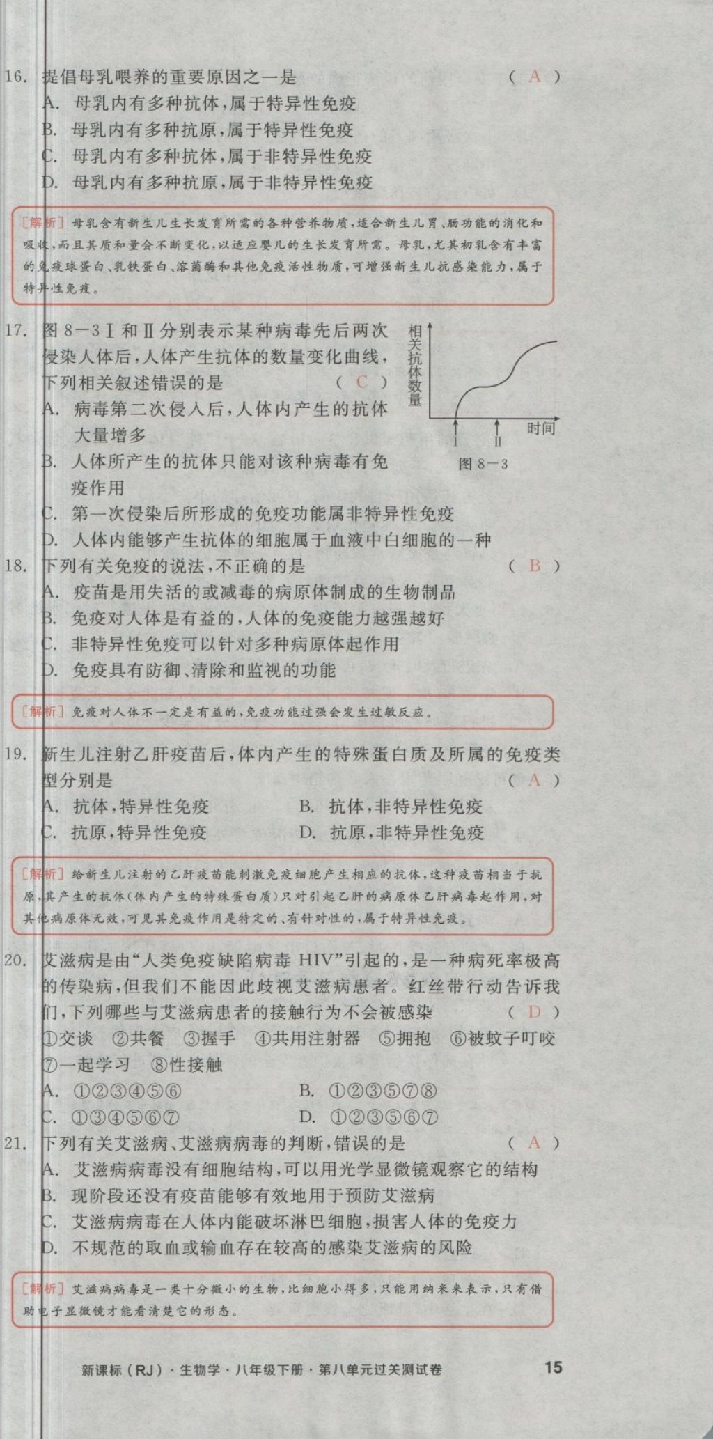 2018年全品小復(fù)習(xí)八年級生物學(xué)下冊人教版 第37頁