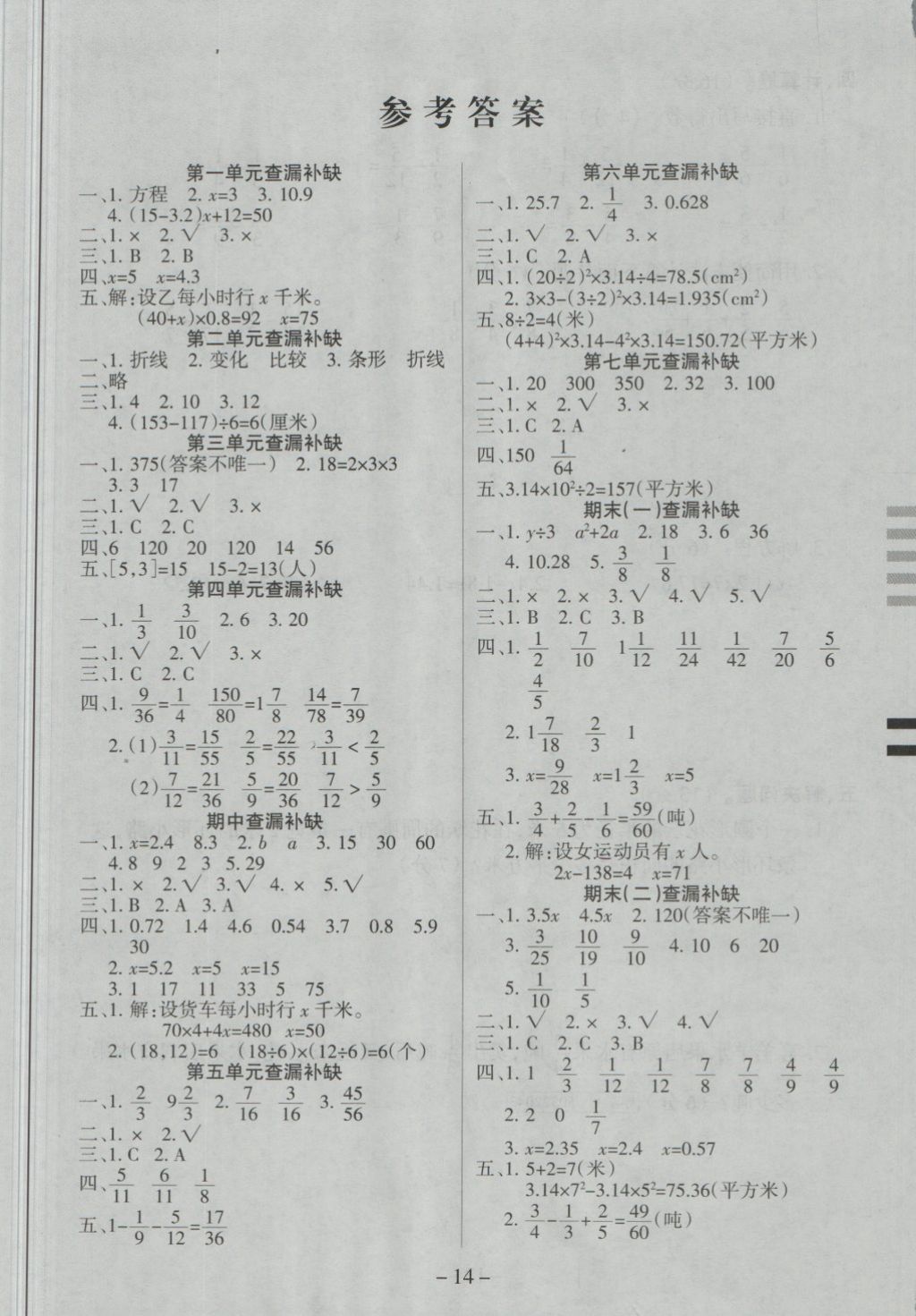 2018年优佳好卷五年级数学下册苏教版 第9页