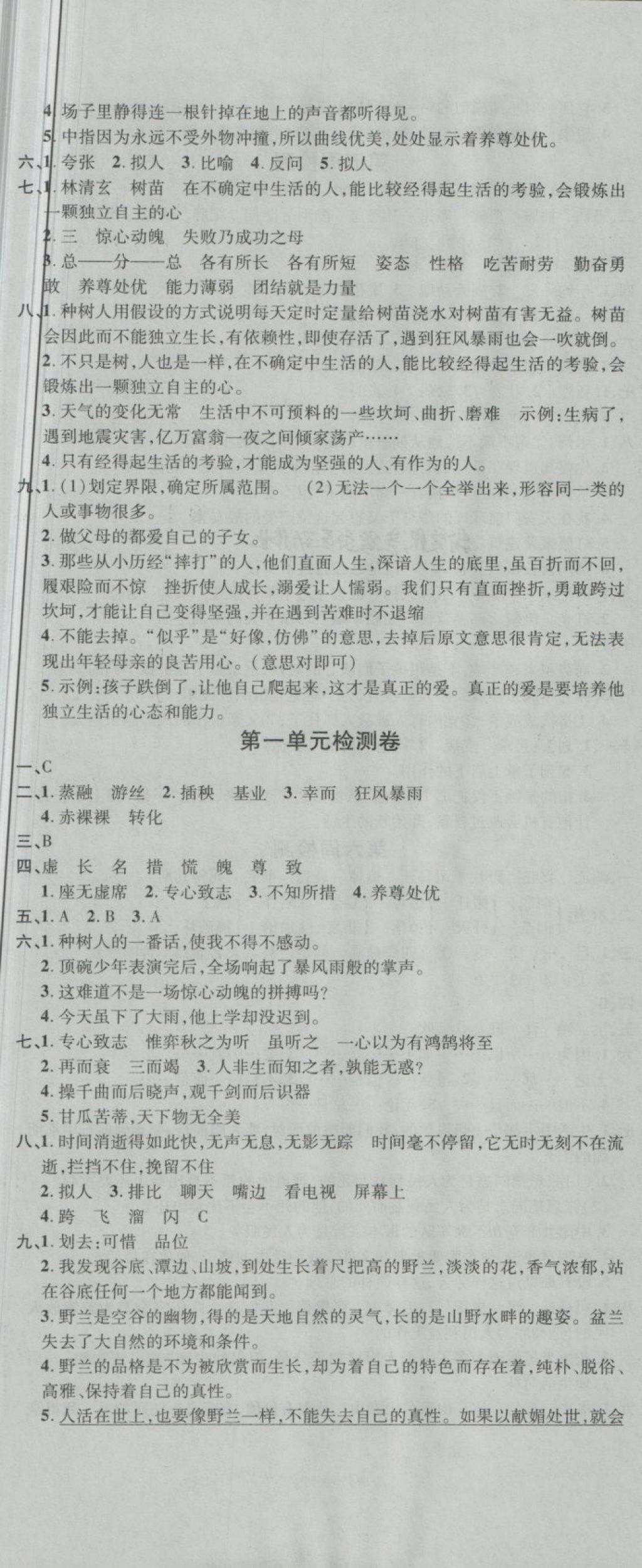 2018年開心一卷通全優(yōu)大考卷六年級(jí)語文下冊(cè)人教版 第2頁(yè)