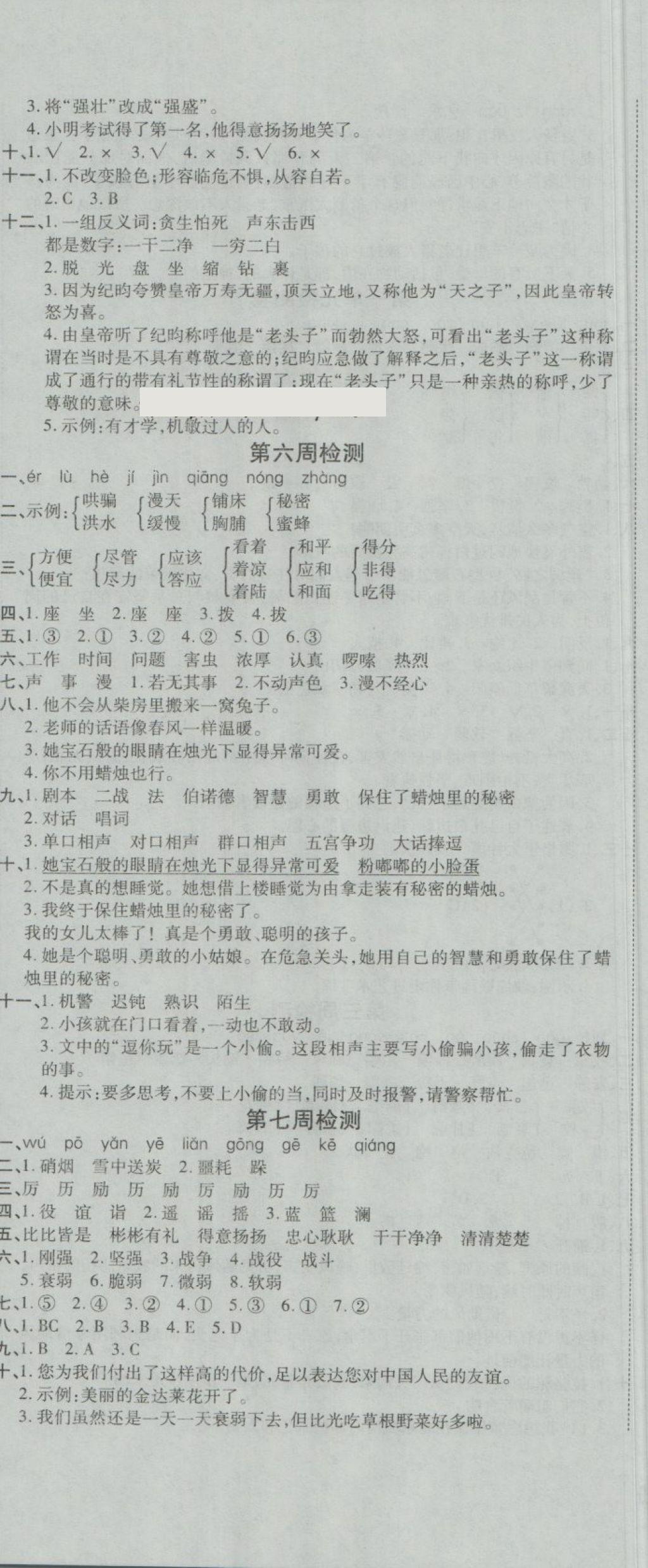 2018年開(kāi)心一卷通全優(yōu)大考卷五年級(jí)語(yǔ)文下冊(cè)人教版 第5頁(yè)