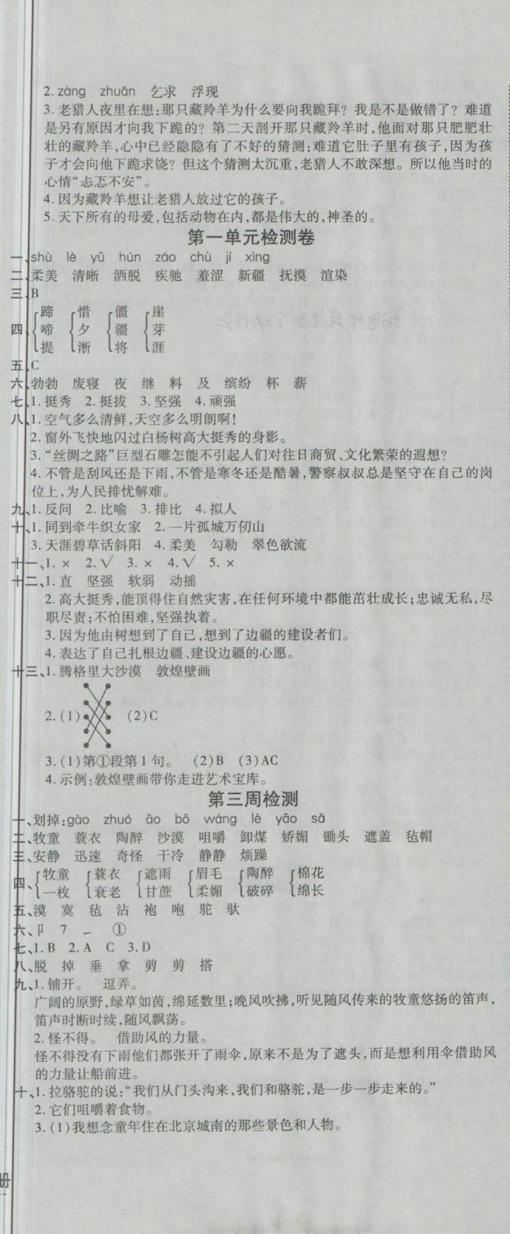 2018年開心一卷通全優(yōu)大考卷五年級語文下冊人教版 第2頁