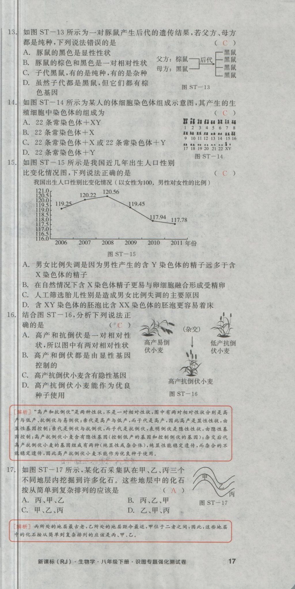 2018年全品小復(fù)習(xí)八年級生物學(xué)下冊人教版 第43頁