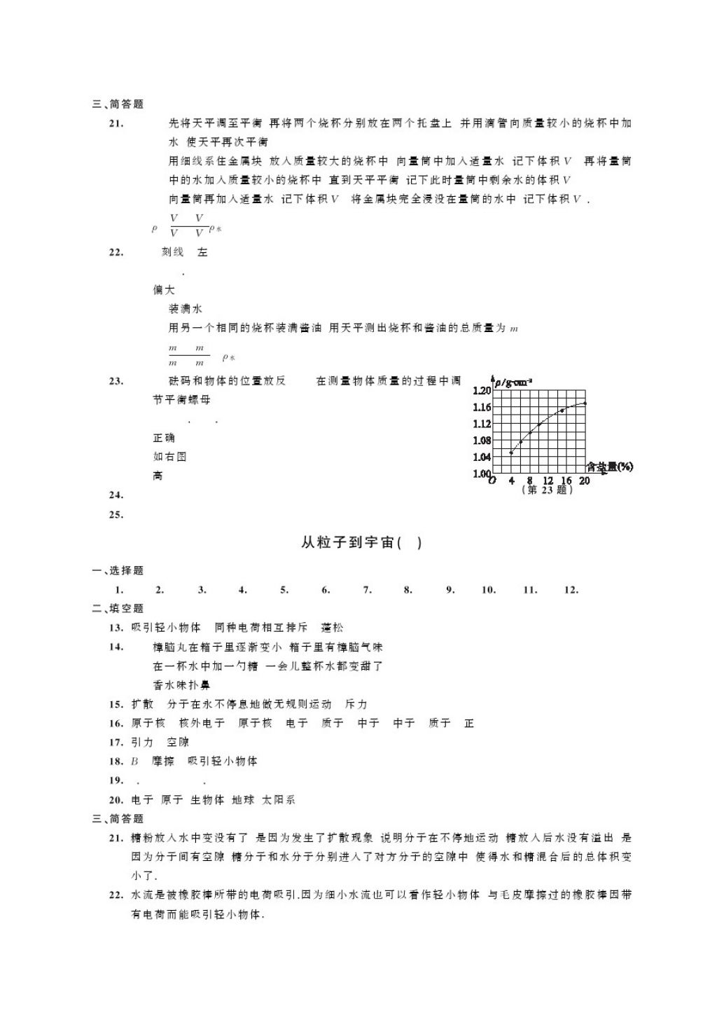 2018年绿色指标自我提升八年级物理下册 第2页