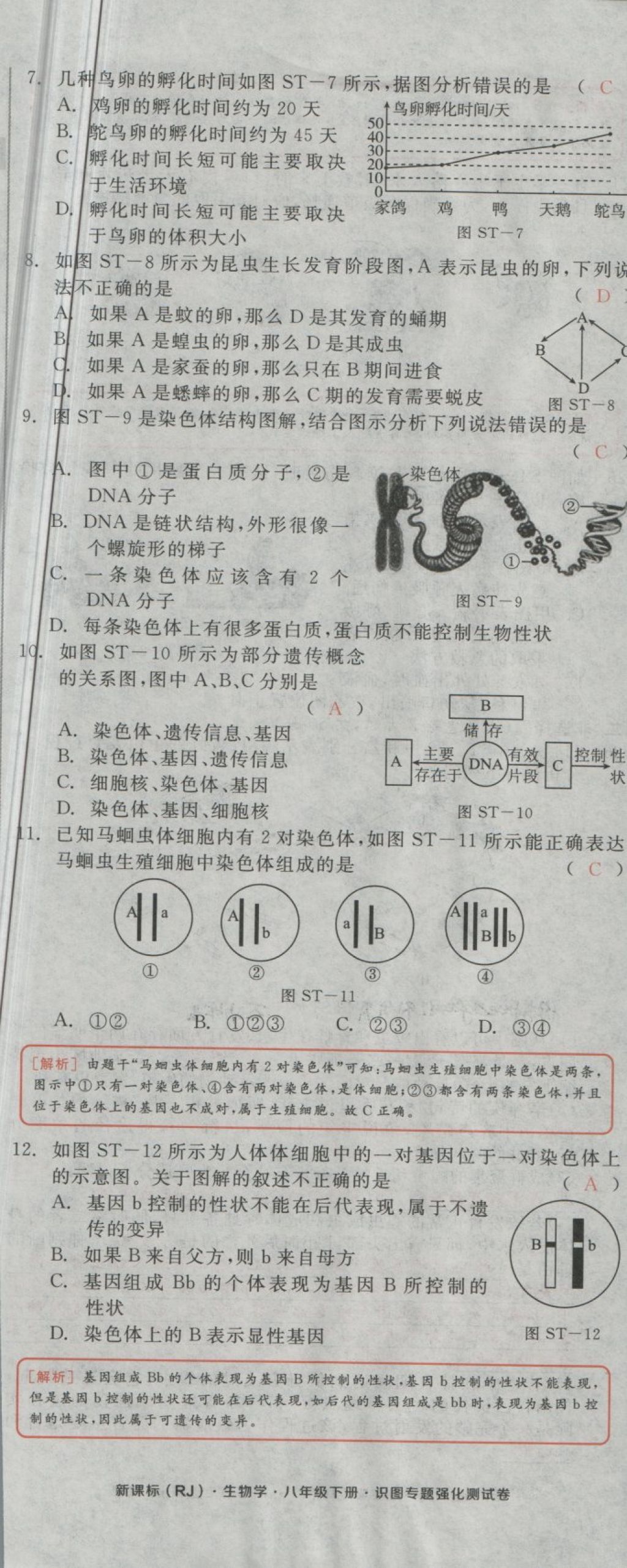 2018年全品小復(fù)習(xí)八年級(jí)生物學(xué)下冊(cè)人教版 第42頁(yè)