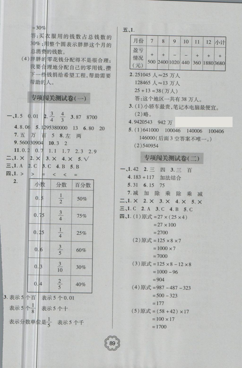 2018年金博士期末闖關(guān)密卷100分六年級(jí)數(shù)學(xué)下冊(cè) 第6頁