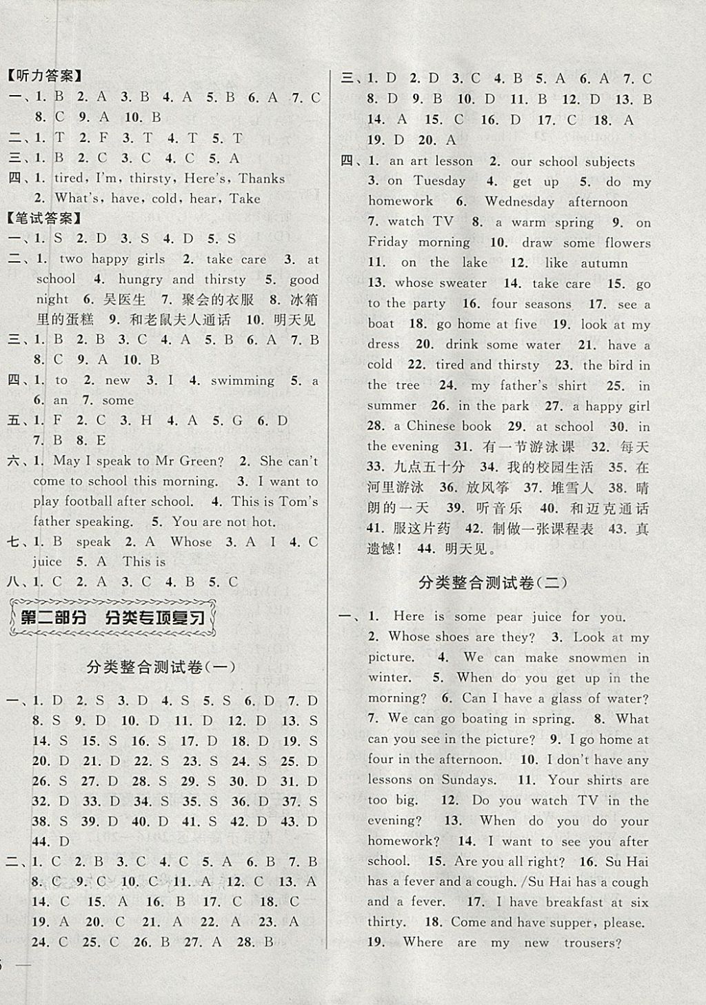 2018年同步跟蹤全程檢測四年級英語下冊江蘇版 第10頁