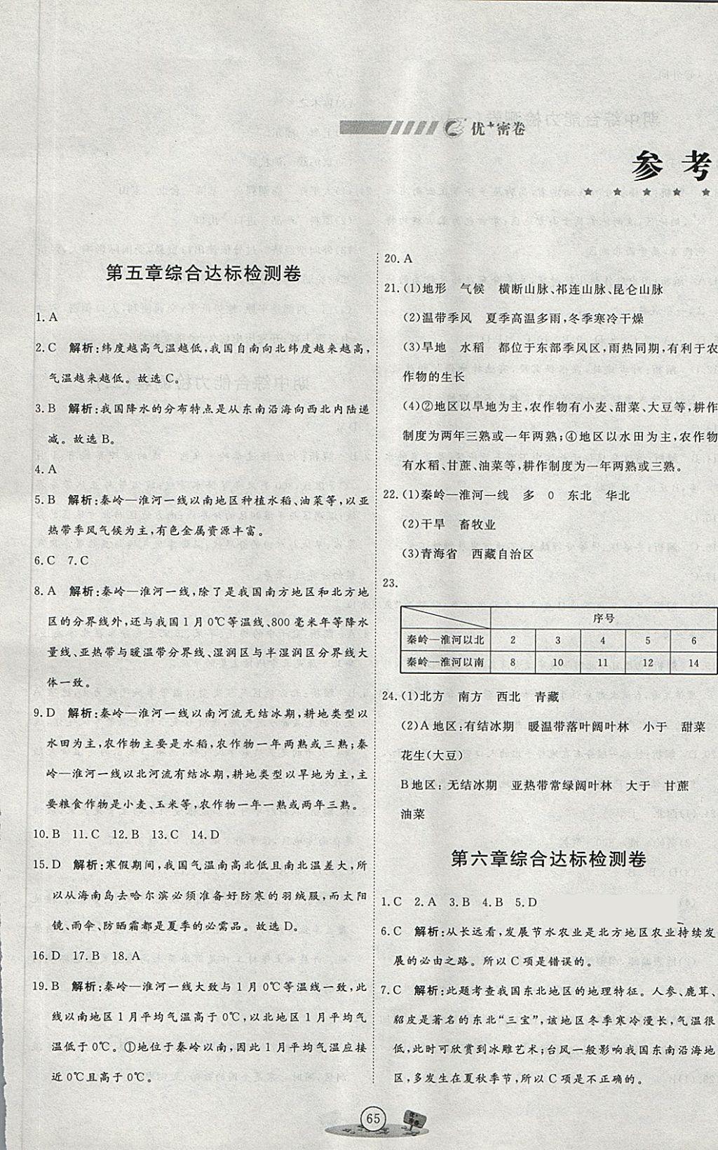 2018年優(yōu)加密卷七年級(jí)地理下冊(cè)O(shè)版 第1頁(yè)