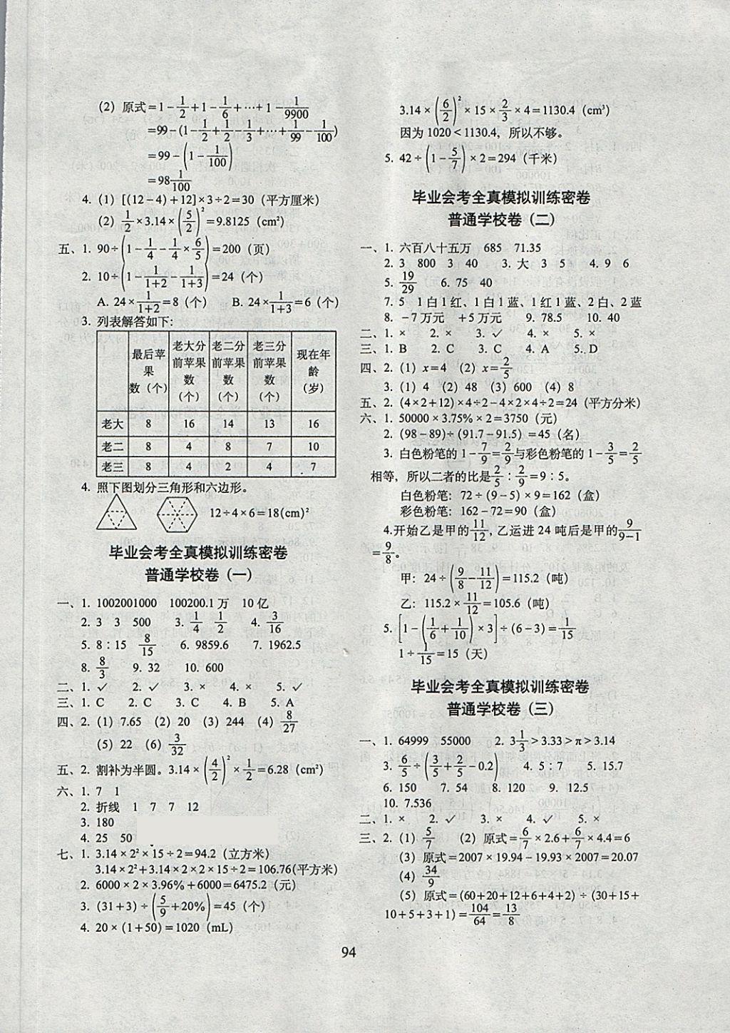 2018年期末沖刺100分完全試卷五年級數(shù)學(xué)下冊青島版五四制 第6頁