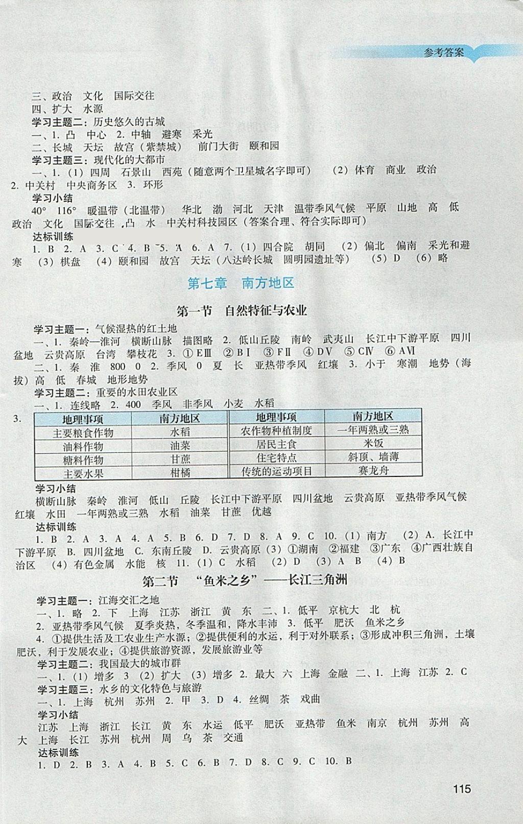 2018年陽光學(xué)業(yè)評價八年級地理下冊人教版 第3頁