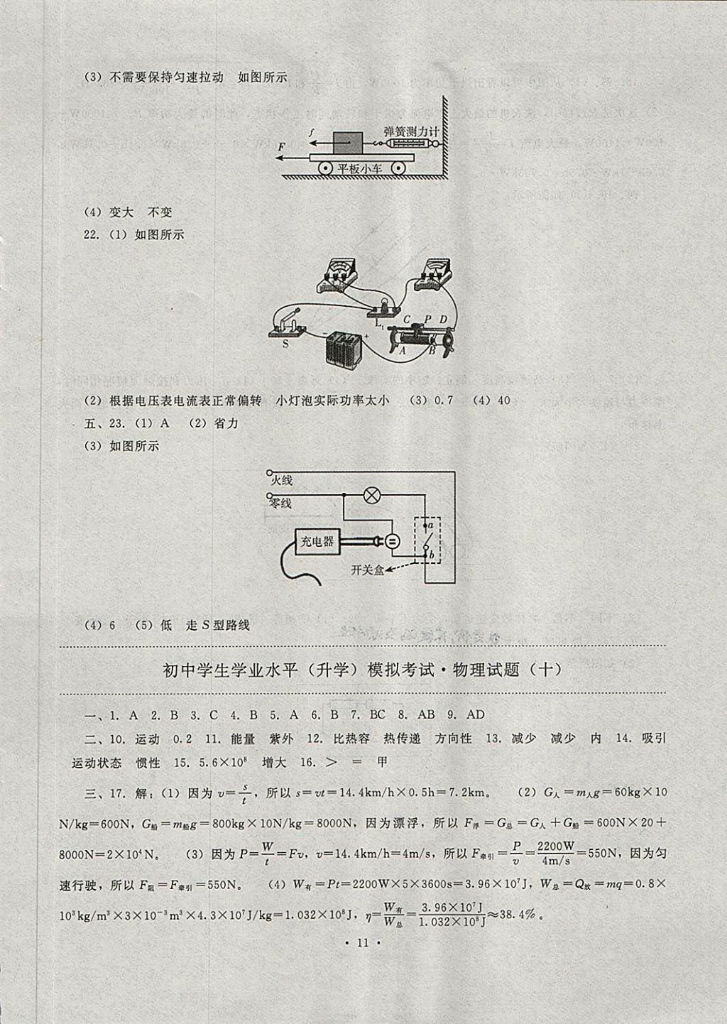 2018年中考最后一套卷物理 第11頁(yè)