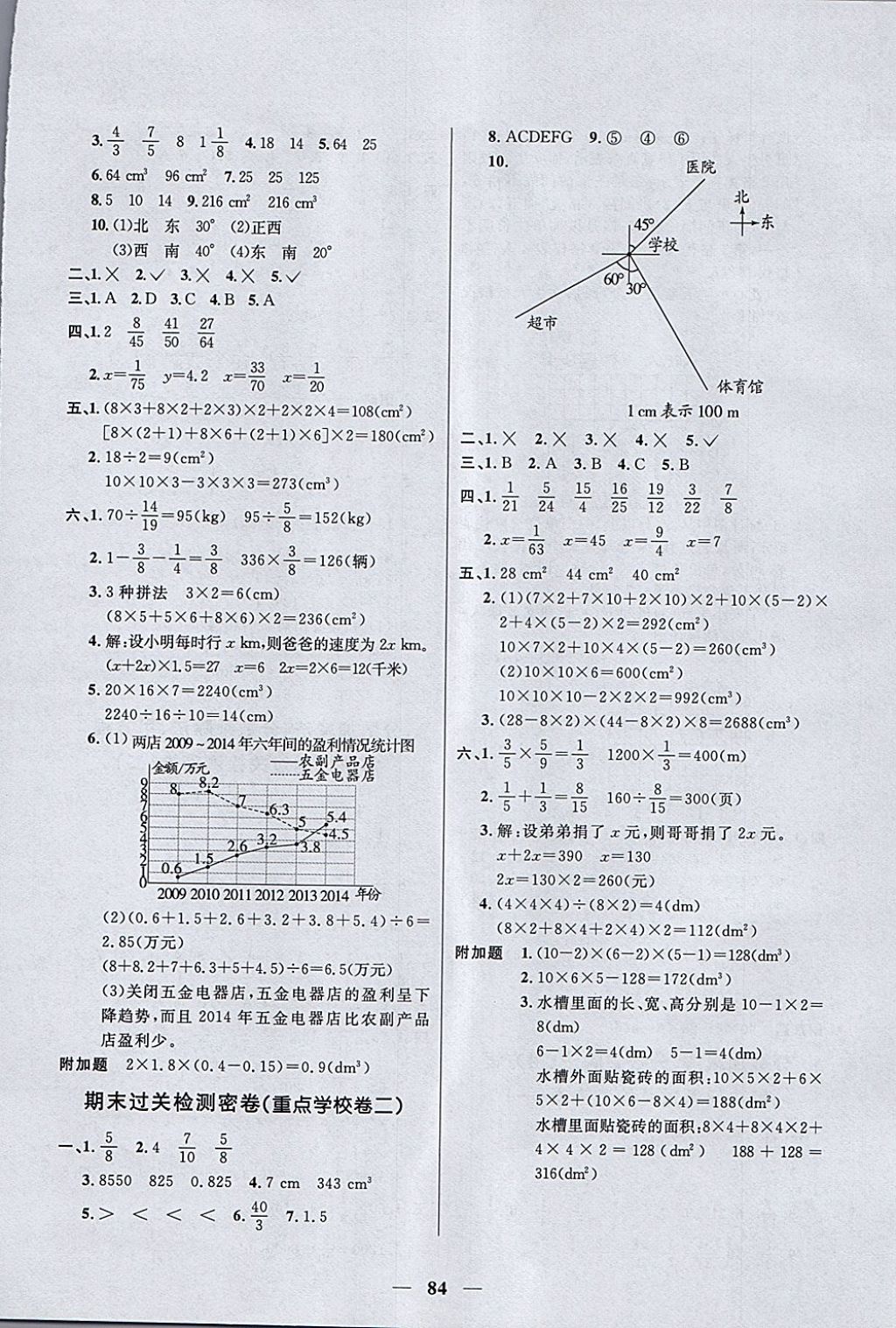 2018年一線名師全優(yōu)好卷五年級數(shù)學下冊北師大版 第8頁