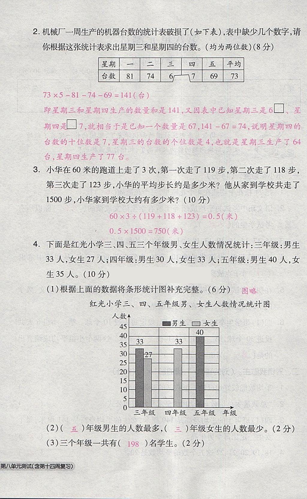 2018年全品小复习四年级数学下册人教版 第80页