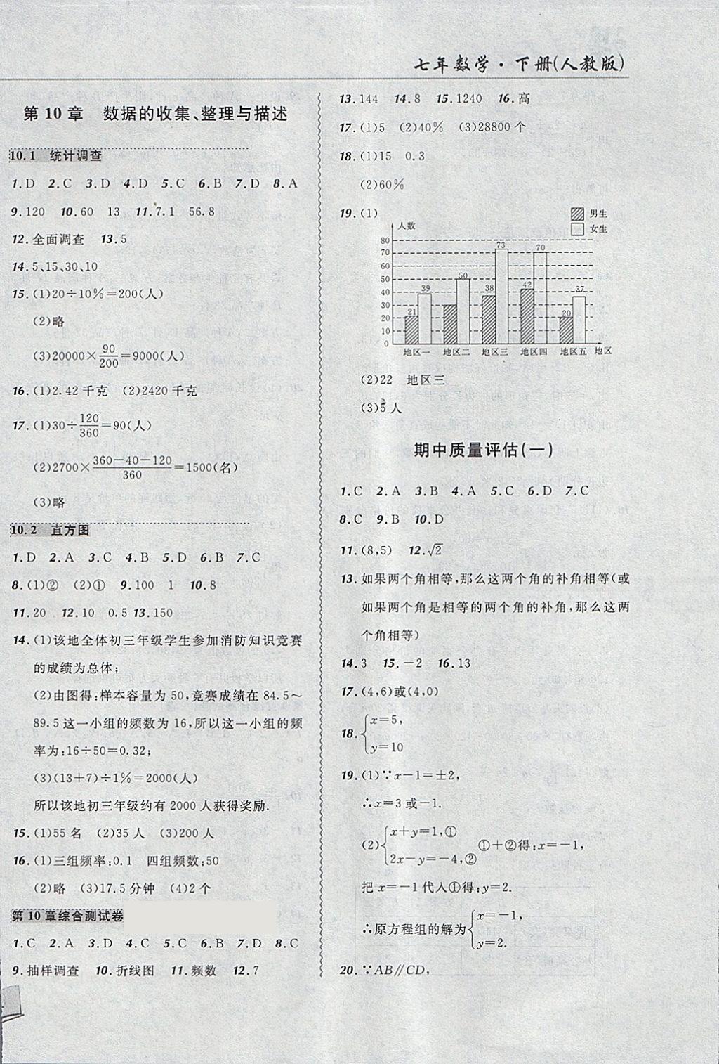 2018年北大綠卡課課大考卷七年級(jí)數(shù)學(xué)下冊(cè)人教版 第16頁(yè)