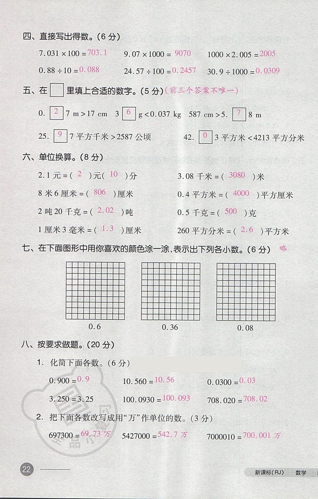 2018年全品小復(fù)習(xí)四年級(jí)數(shù)學(xué)下冊(cè)人教版 第43頁