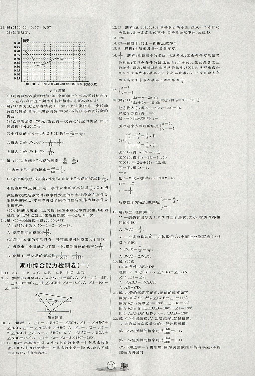 2018年优加密卷七年级数学下册O版 第6页