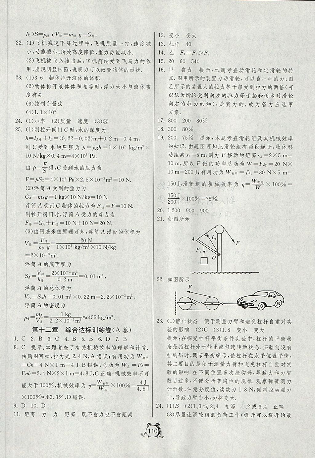 2018年單元雙測(cè)全程提優(yōu)測(cè)評(píng)卷八年級(jí)物理下冊(cè)人教版 第10頁(yè)